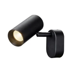 SLV 1008718 NOBLO® Wandlampe oder Deckenlampe single rund 2700K PHASE 32° schwarz