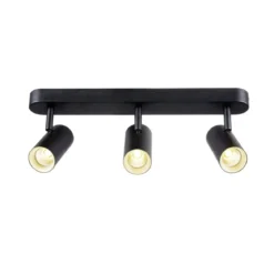 SLV 1008714 NOBLO® Wand- und Deckenaufbauleuchte triple rund 3000K 19W PHASE 32° schwarz