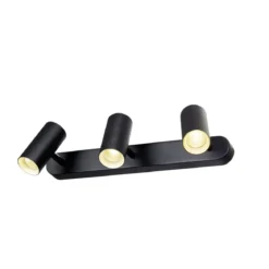 SLV 1008714 NOBLO® Wand- und Deckenaufbauleuchte triple rund 3000K 19W PHASE 32° schwarz