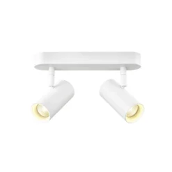 SLV 1008704 NOBLO® Wand- und Deckenaufbauleuchte double 15W Dim-to-Warm PHASE 36° weiß