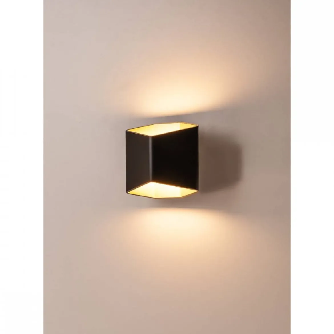SLV No. 151710 CARISO LED Wandleuchte 2 schwarz messing 2700K dimmbar