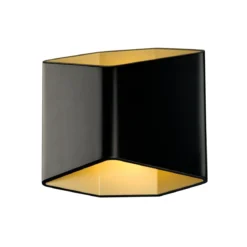 SLV No. 151710 CARISO LED Wandleuchte 2 schwarz messing 2700K dimmbar