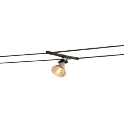 SLV No. 139090 COSMIC Lampenhalter für TENSEO Niedervolt-Seilsystem QR-C51 schwarz schwenkbar