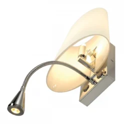 SLV No. 149452 COUPA FLEX LED Wandleuchte chrom satiniertes Glas 1xG9