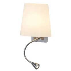 SLV No. 149452 COUPA FLEX LED Wandleuchte chrom satiniertes Glas 1xG9
