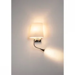 SLV No. 149452 COUPA FLEX LED Wandleuchte chrom satiniertes Glas 1xG9