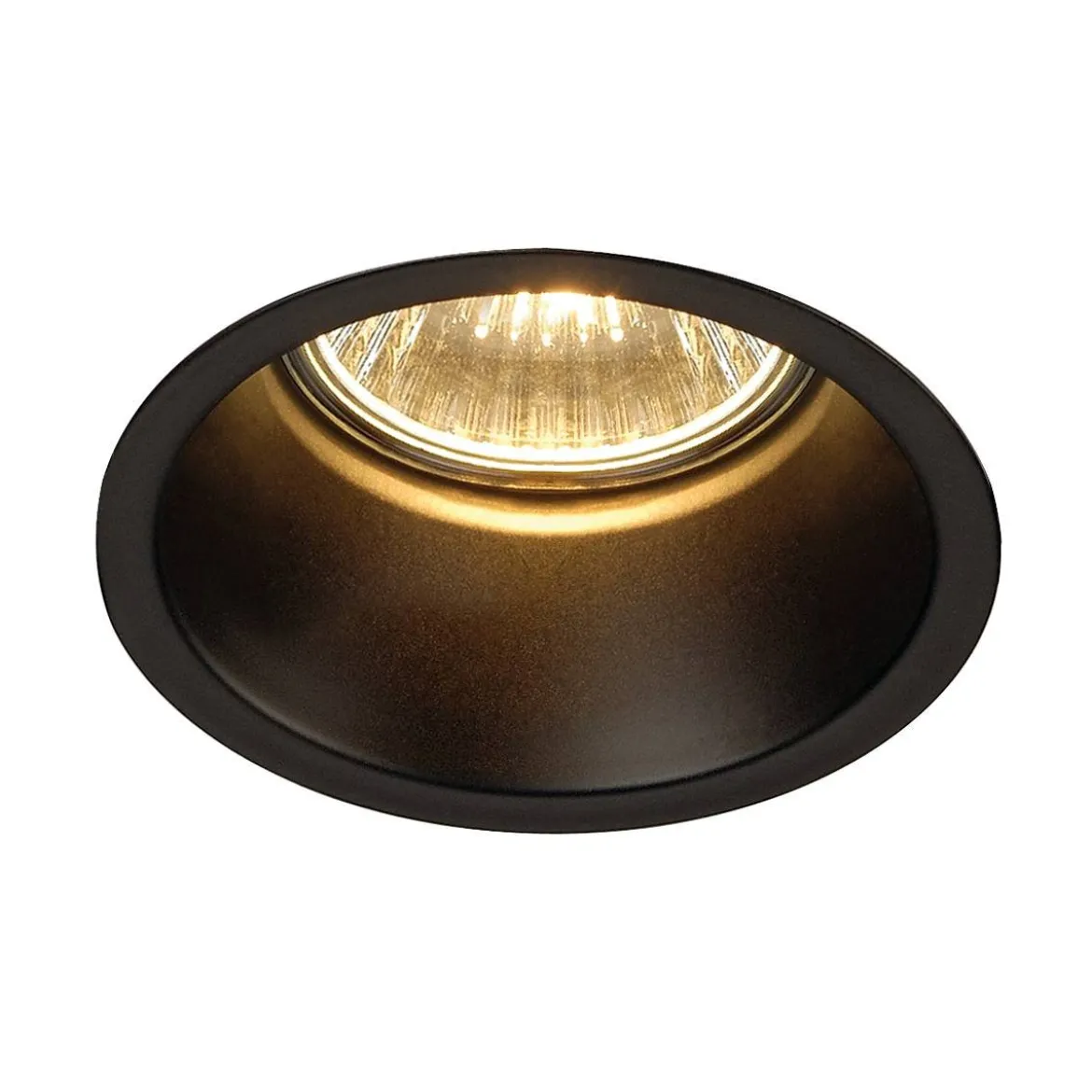 SLV No. 112910 Einbauleuchte Horn 1 QPAR51 rund mattschwarz max. 50W