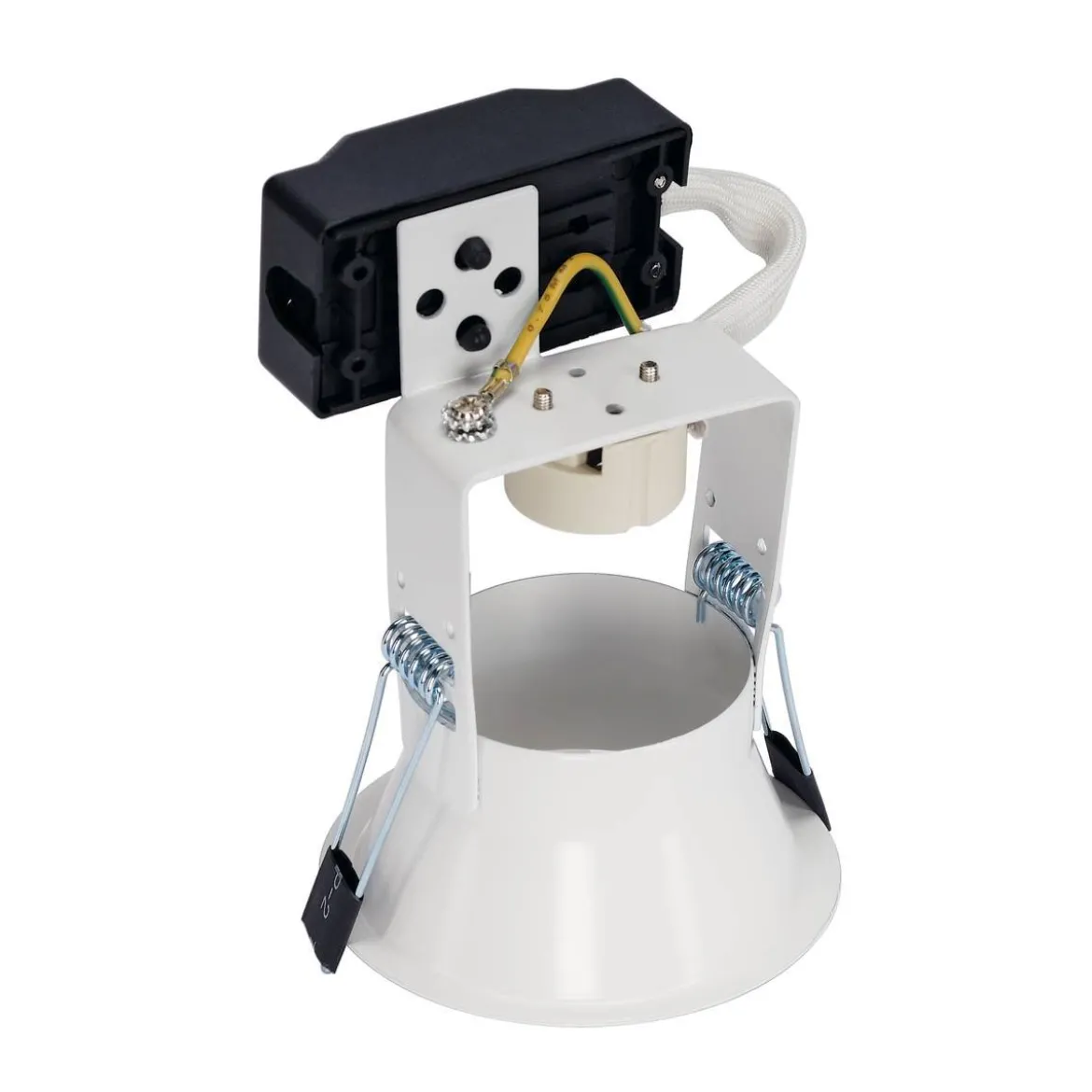 SLV No. 112911 Einbauleuchte Horn 1 QPAR51 rund mattschwarz weiß max. 50W