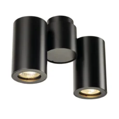 SLV No. 151830 ENOLA_B SPOT double Wand- Deckenleuchte mattschwarz GU10 max. 2x50W