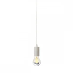 SLV No. 132691 FITU Pendelleuchte A60 rund weiß 5m Kabel mit offenem Kabelende max. 60W