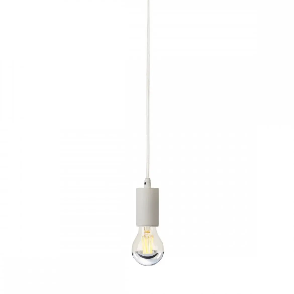 SLV No. 132691 FITU Pendelleuchte A60 rund weiß 5m Kabel mit offenem Kabelende max. 60W