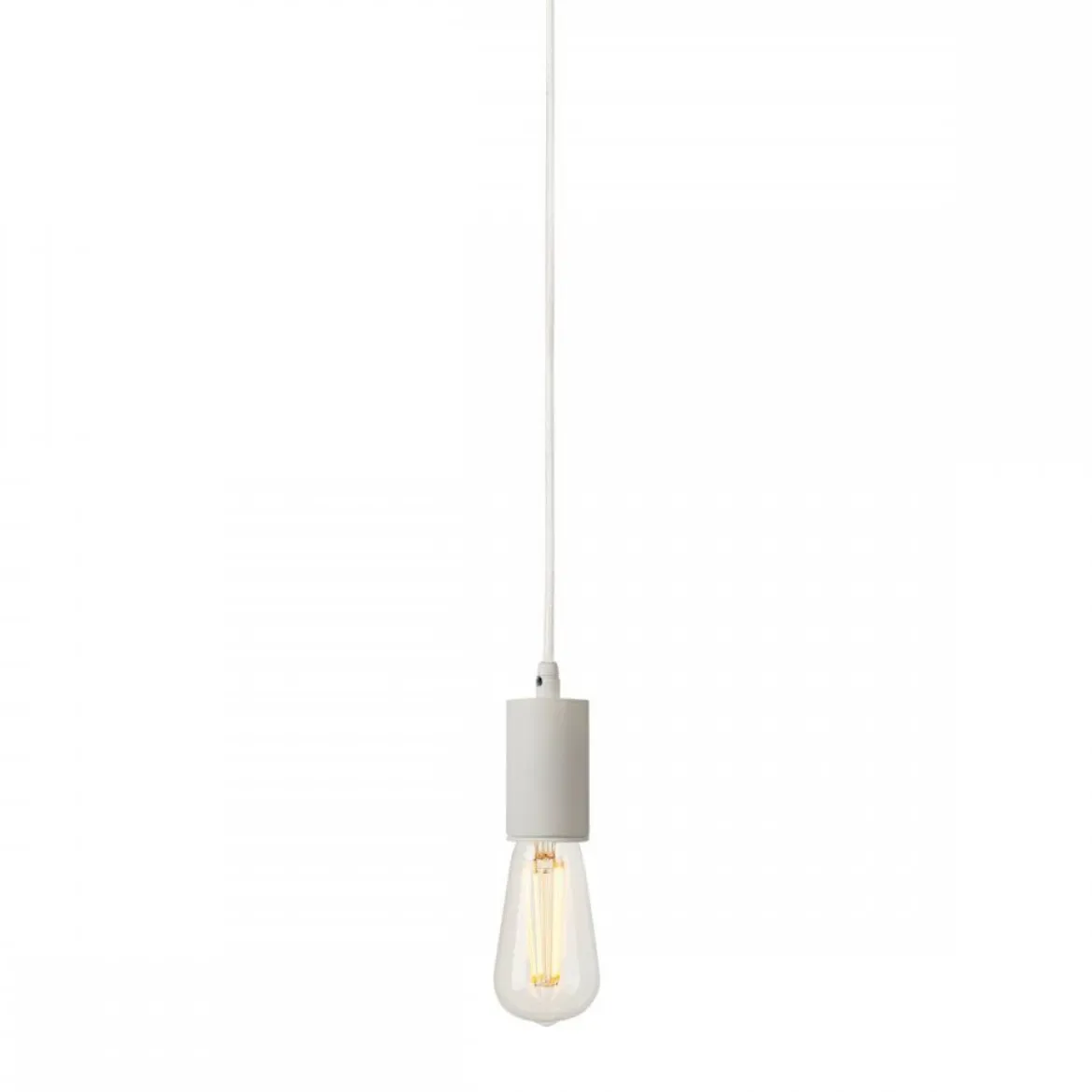 SLV No. 132691 FITU Pendelleuchte A60 rund weiß 5m Kabel mit offenem Kabelende max. 60W