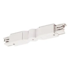 SLV No. 1001384 Flexverbinder für S-TRACK 3-Phasen-Aufbauschiene verkehrsweiß