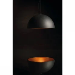 SLV No. 155930 FORCHINI M Pendelleuchte PD-1 50cm rund schwarz gold E27 max. 40W