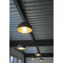 SLV No. 155930 FORCHINI M Pendelleuchte PD-1 50cm rund schwarz gold E27 max. 40W