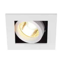 SLV No. 115511 KADUX 1 GU10 Downlight eckig mattweiss max. 50W