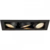 SLV No. 115720 KADUX LED Einbauleuchte 3-flammig Triac 3000K 1920lm 38° schwarz