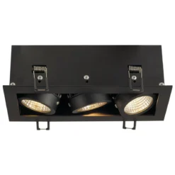 SLV No. 115720 KADUX LED Einbauleuchte 3-flammig Triac 3000K 1920lm 38° schwarz