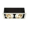 SLV No. 115551 KADUX 2 QAPR111 Einbauleuchte 2-flammig eckig weiß max. 2x75W