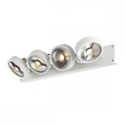 SLV No. 1002024 KALU CW Indoor Wand- und Deckenaufbauleuchte quad QPAR111 weiß 4x75W