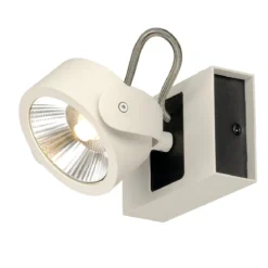 SLV No. 1000128 KALU LED 1 Wand- und Deckenleuchte weiss schwarz 3000K 60°