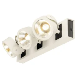 SLV No. 1000132 KALU LED 3 Wand- und Deckenleuchte weiss schwarz 3000K 60°