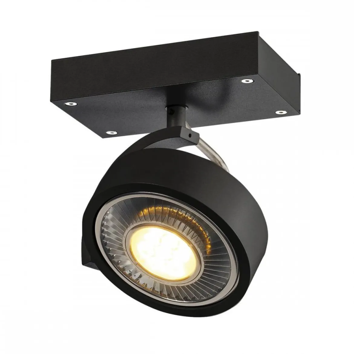 SLV No. 1000702 KALU 1 QPAR111 Wand- und Deckenleuchte schwarz max. 75W