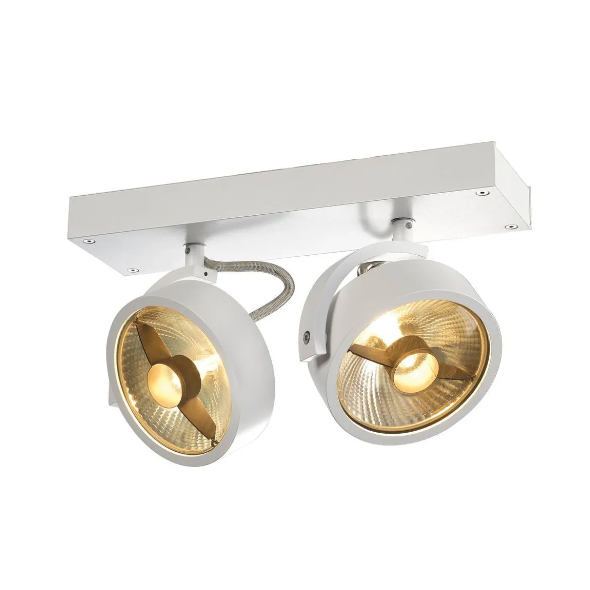 SLV No. 147311 KALU 2 QPAR111 Wand- und Deckenleuchte weiss max. 75W