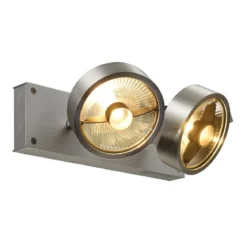 SLV No. 147316 KALU 2 QPAR111 Wand- und Deckenleuchte alu gebürstet max. 75W
