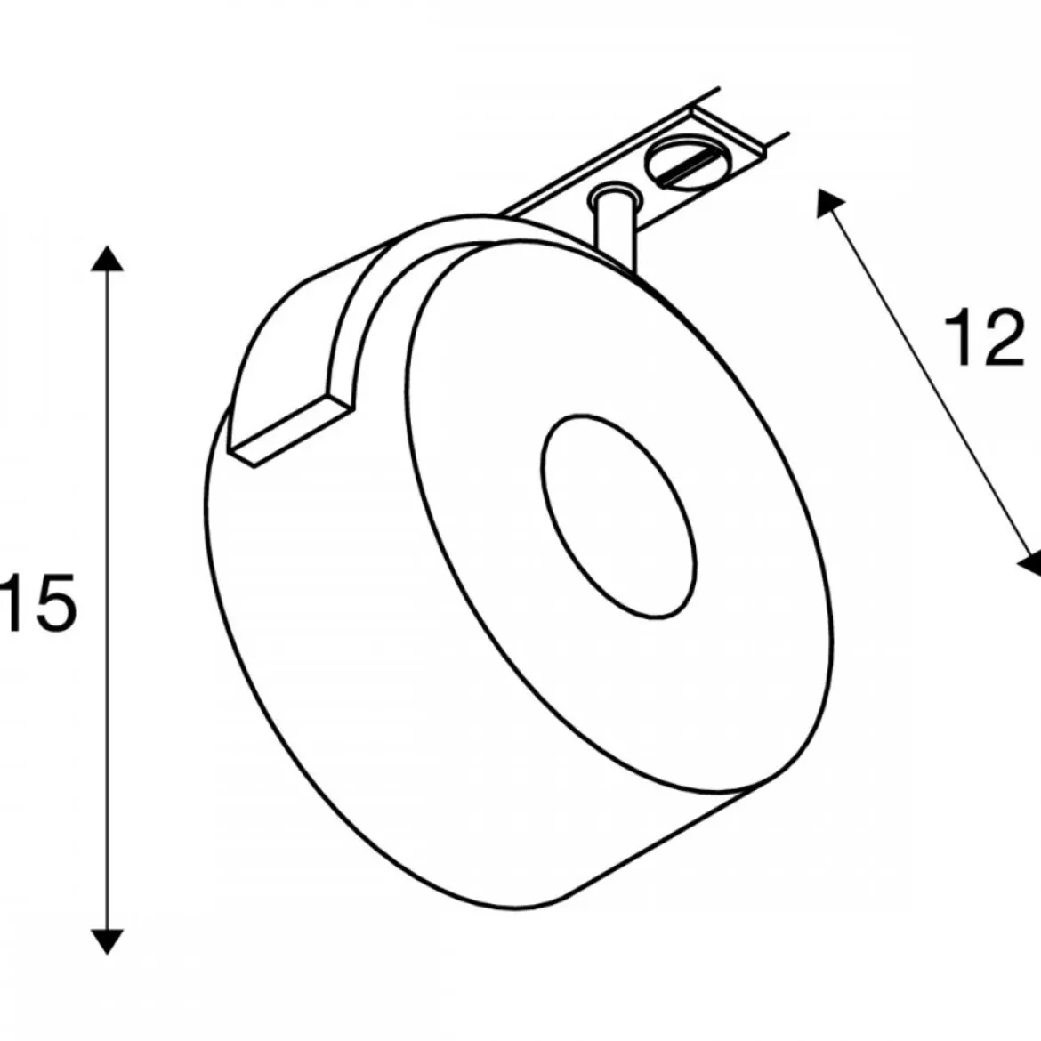 SLV No. 143731 KALU TRACK LED DISK Spot 13 W weiss dimmbar