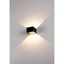 SLV No. 1000638 LOGS IN LED Wandleuchte schwarz messing 2000K-3000K Dim to Warm