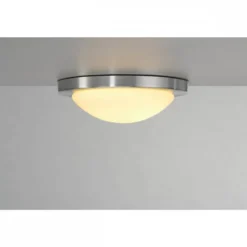 SLV No. 155236 MELAN Deckenleuchte rund alu brushed satiniertes Glas E27 max. 60W
