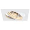 SLV No. 113541 NEW TRIA 150 Downlight eckig mattweiss max. 75W inkl. Blattfedern