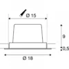 SLV No. 114270 NEW TRIA 150 LED Einbauleuchte rund 3000K 2425lm 30° schwarz