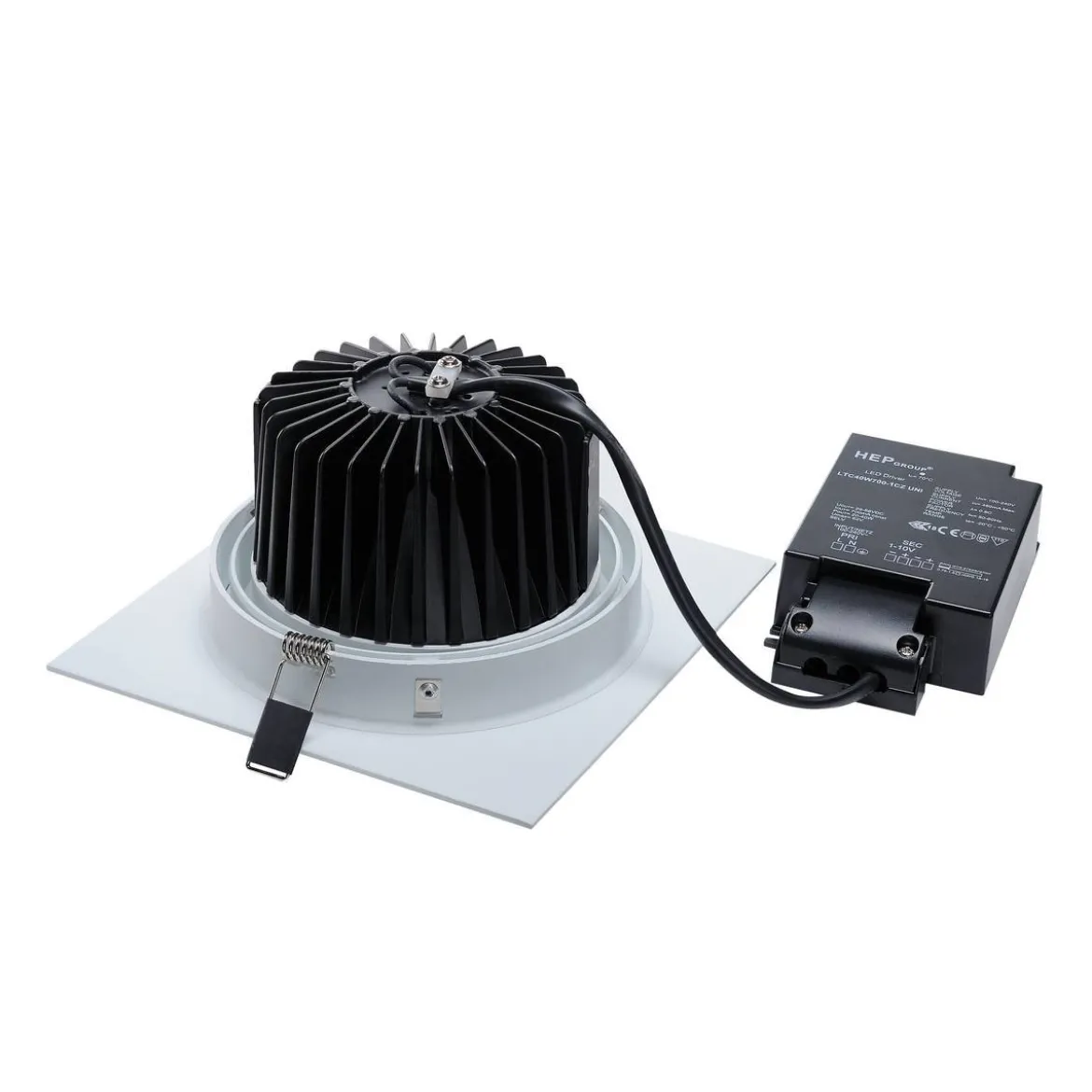 SLV No. 114281 NEW TRIA 150 LED Einbauleuchte eckig 2700K 2275lm 30° weiß