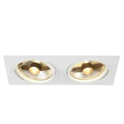 SLV No. 113841 NEW TRIA 300 SQUARE Einbauleuchte weiss GU10 max. 2x75W