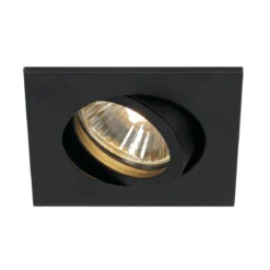 SLV No. 1001994 NEW TRIA 68 square Indoor Deckeneinbauleuchte QPAR51 schwarz 50W