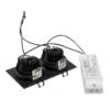 SLV No. 113890 NEW TRIA 155 SQUARE Set Downlight mattschwarz 2-flammig 38° 2700K