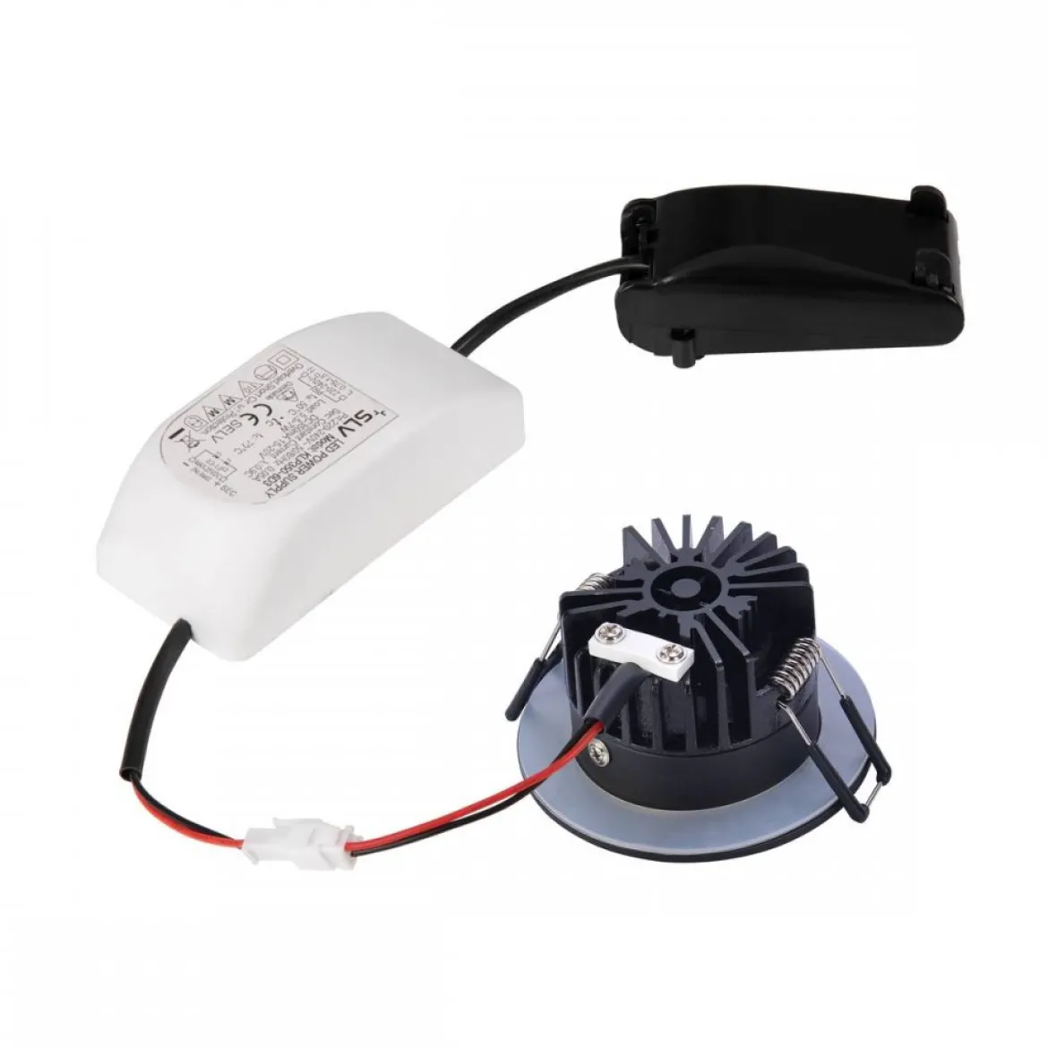 SLV No. 1002098 PATTA-I LED Outdoor Deckeneinbauleuchte rund DL IP65 schwarz 1800-3000K