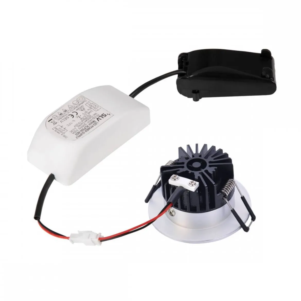 SLV No. 1002100 PATTA-I LED Outdoor Deckeneinbauleuchte rund DL IP65 silber 1800-3000K