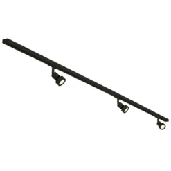 SLV No. 143190 1-Phasen Hochvolt-Set 3-flammig schwarz 3 x PURI und LED Leuchtmittel