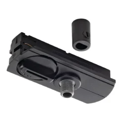 SLV No. 143120 1-Phasen Pendelleuchtenadapter schwarz inklusive Zugentlastung und Gewindestück