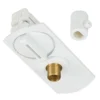 SLV No. 143121 1-Phasen Pendelleuchtenadapter weiß inklusive Zugentlastung und Gewindestück