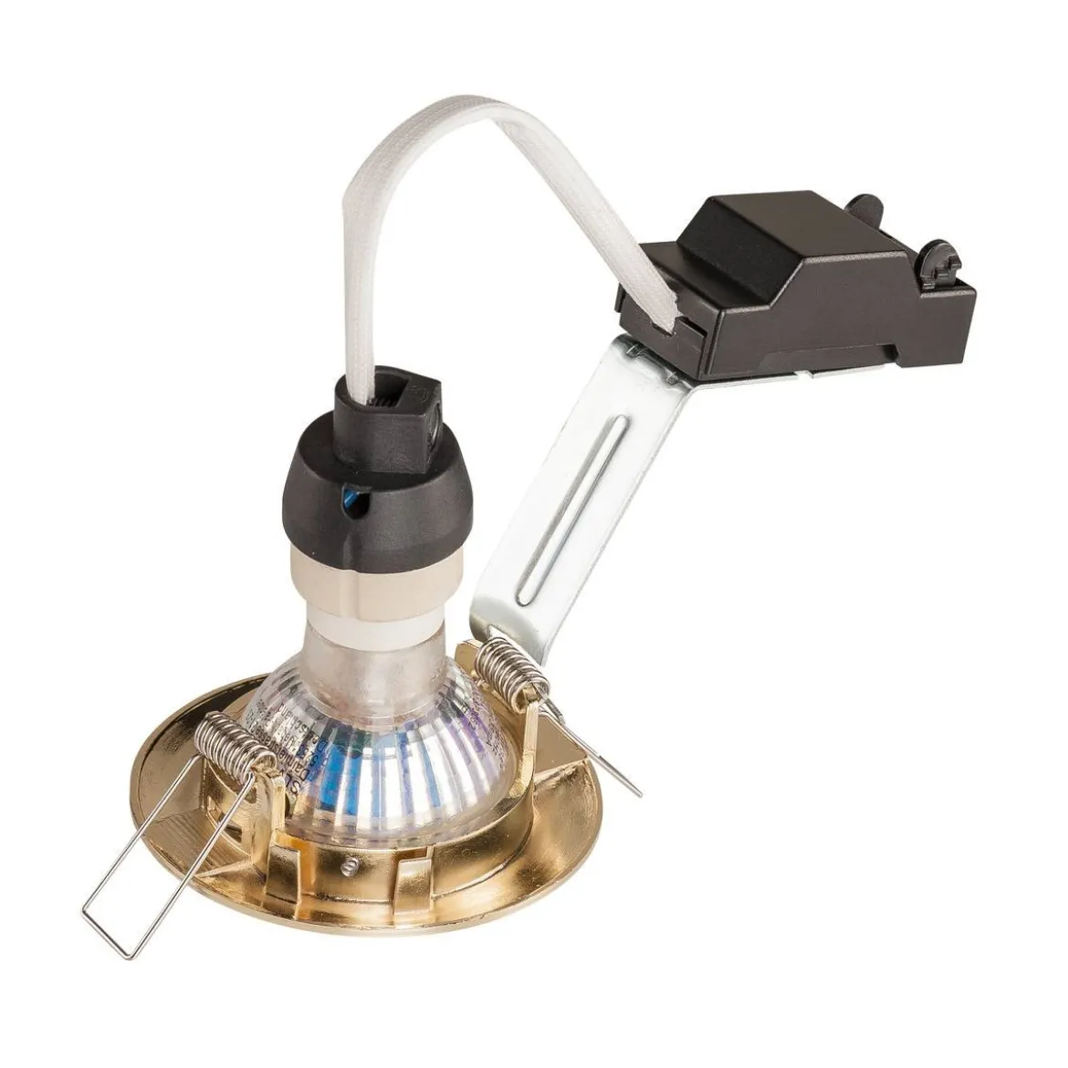 SLV No. 1000716 PIKA QPAR51 Deckeneinbauleuchte starr messing max. 50W
