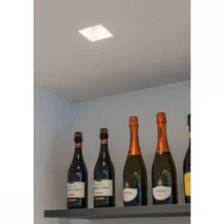 SLV No. 148071 PLASTRA Downlight GU10 eckig weisser Gips