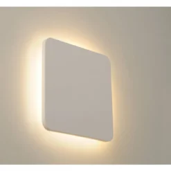 SLV No. 148019 PLASTRA SQUARE Wandleuchte eckig weisser Gips LED 3000K