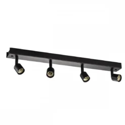SLV No. 1002029 PURI CW Wand- und Deckenaufbauleuchte quad GU10 schwarz 4x50W