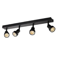 SLV No. 1002029 PURI CW Wand- und Deckenaufbauleuchte quad GU10 schwarz 4x50W
