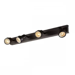 SLV No. 1002029 PURI CW Wand- und Deckenaufbauleuchte quad GU10 schwarz 4x50W