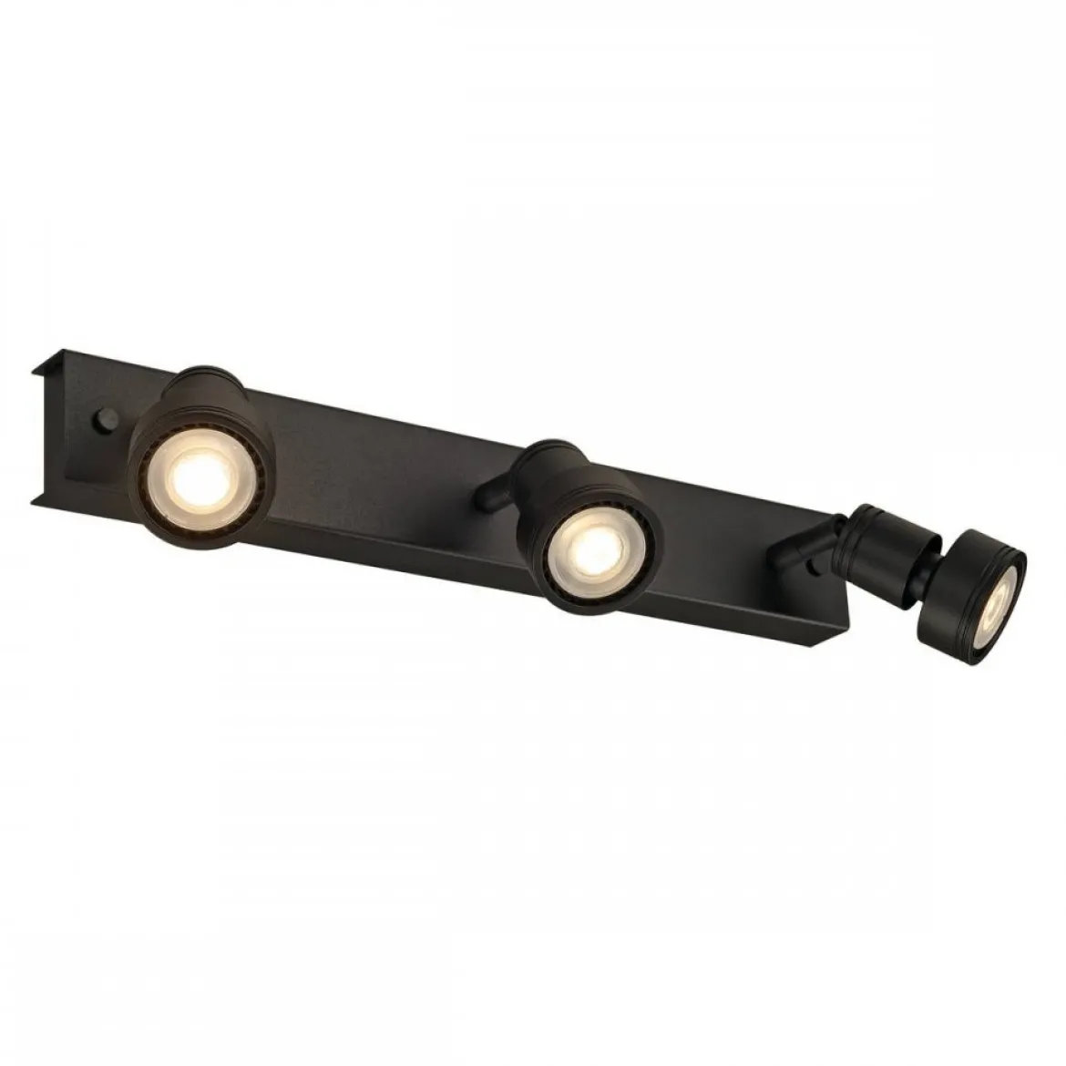 SLV No. 147380 PURI 3 Deckenleuchte schwarz 3xGU10 max. 3x50W mit Decoring
